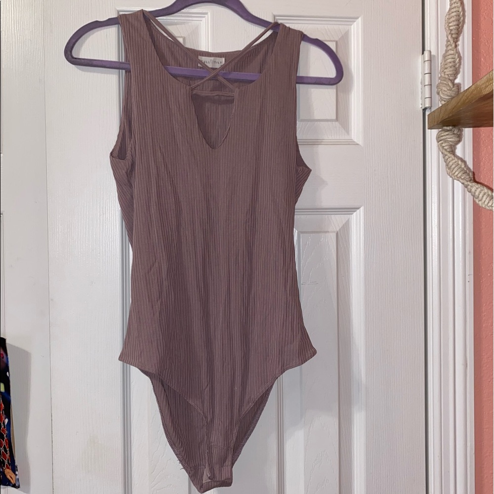 Tillys Purple Crossover Bodysuit